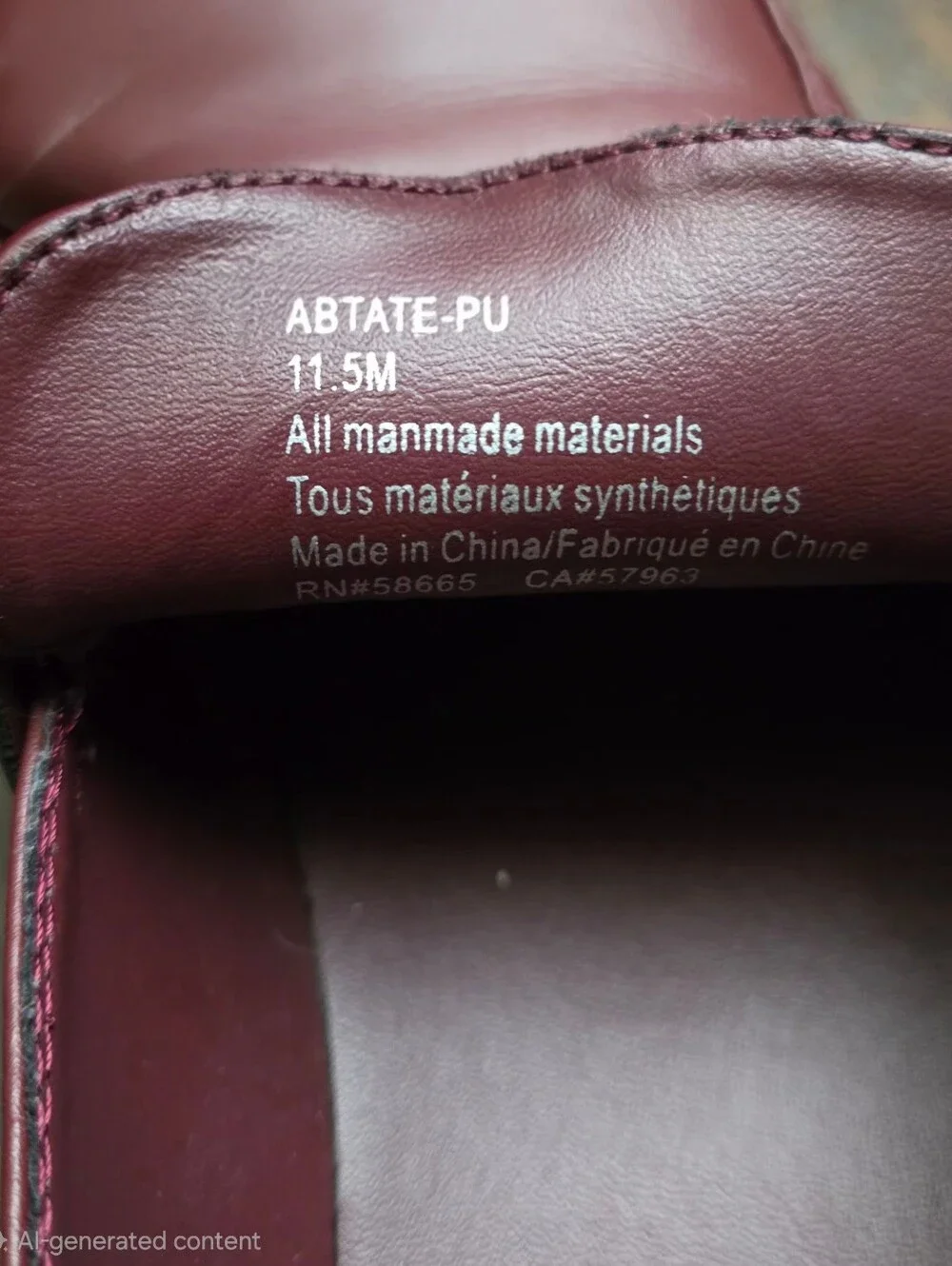 Abound Men's Burgundy PU Leather Penny Loafers